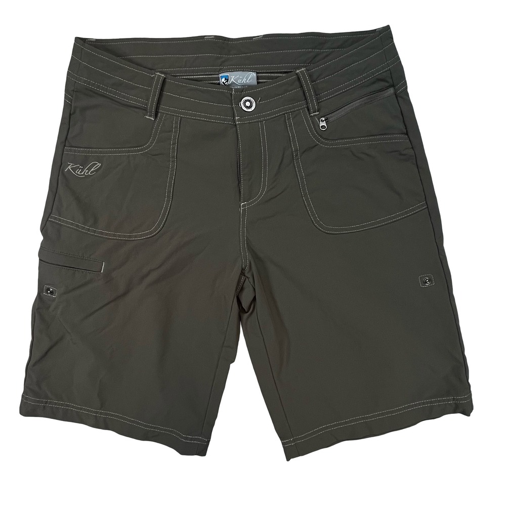 Kuhl‎ Womens Splash Shorts Olive Green Roll Up Hiking Cargo Outdoor 8